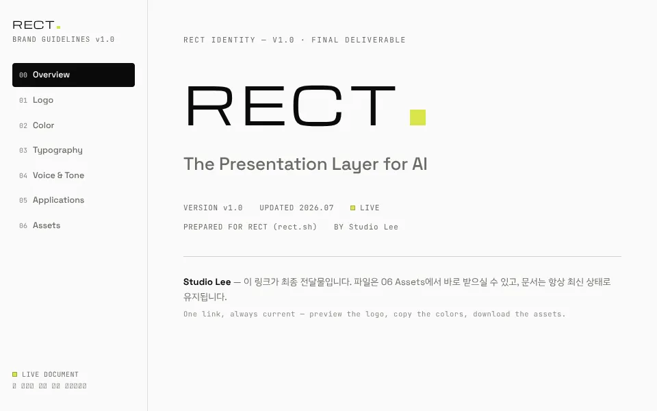 Preview of Brand Guidelines