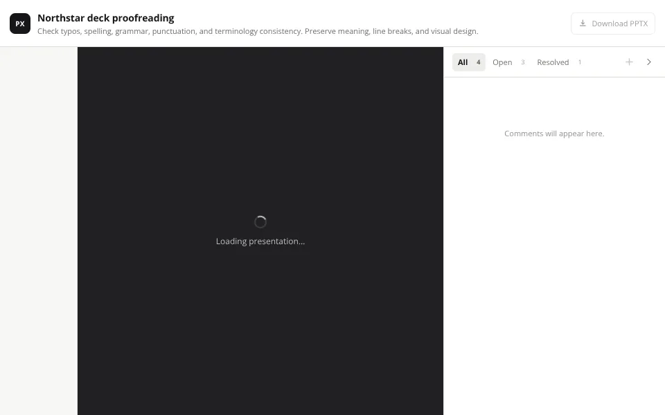 Preview of PowerPoint Proofreader